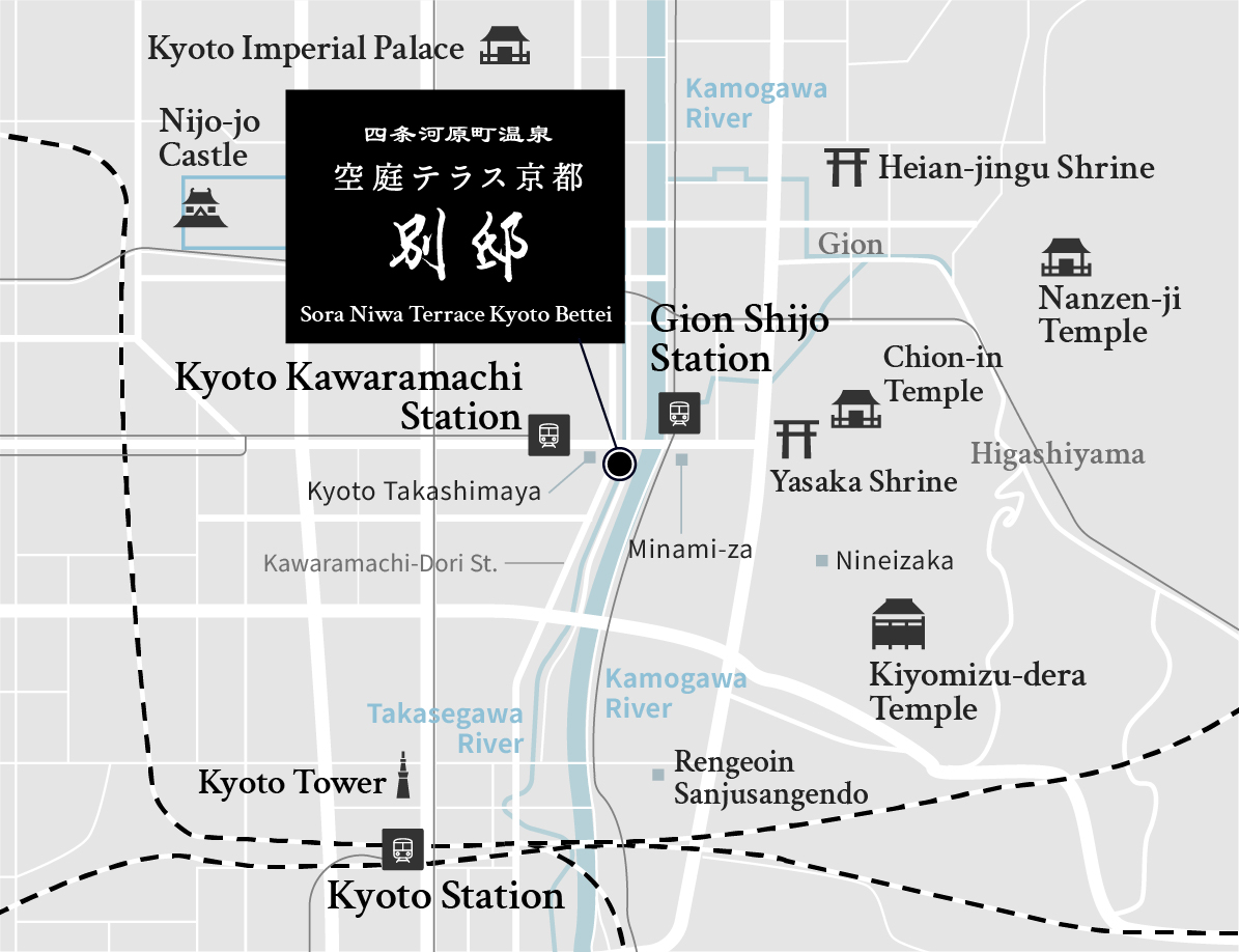 Shijo Kawaramachi Hot Spring Bettei Kamogawa